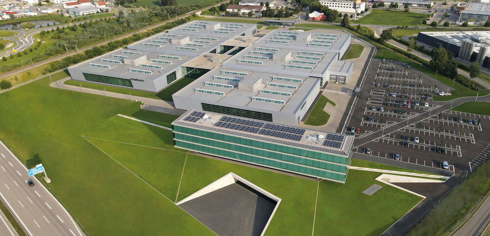 Die Photovoltaikanlage mit einer Spitzenleistung von 76 kWp