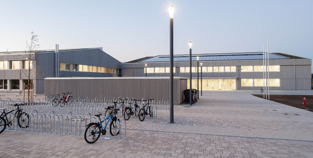 Awarded the German Architecture Prize: the Schmuttertal Gymnasium in Diedorf. Awarded the German Architecture Prize: the Schmuttertal Gymnasium in Diedorf.