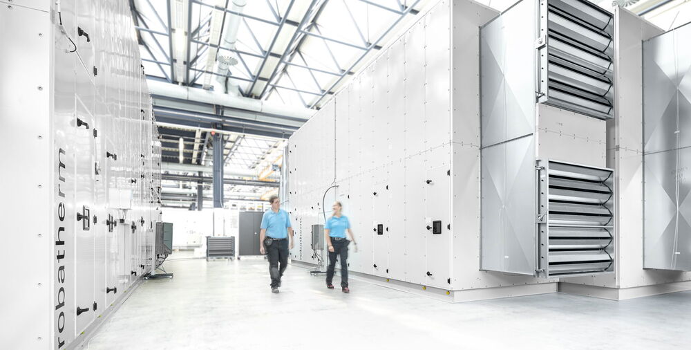 2 AHUs ready for a Factory Acceptance Test at the robatherm plant in Burgau, Germany. 2 AHUs ready for a Factory Acceptance Test at the robatherm plant in Burgau, Germany.