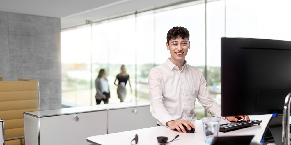 Moderne, ergonomische Arbeitsbedingungen.